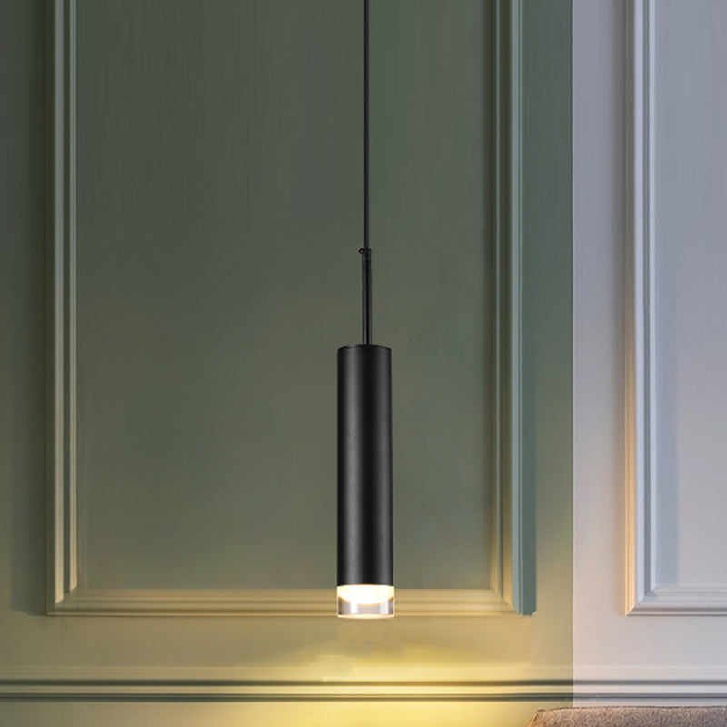 Zeitgenössischer Stil Zylinderform Pendelleuchte Metallhängeanhänger Lichter