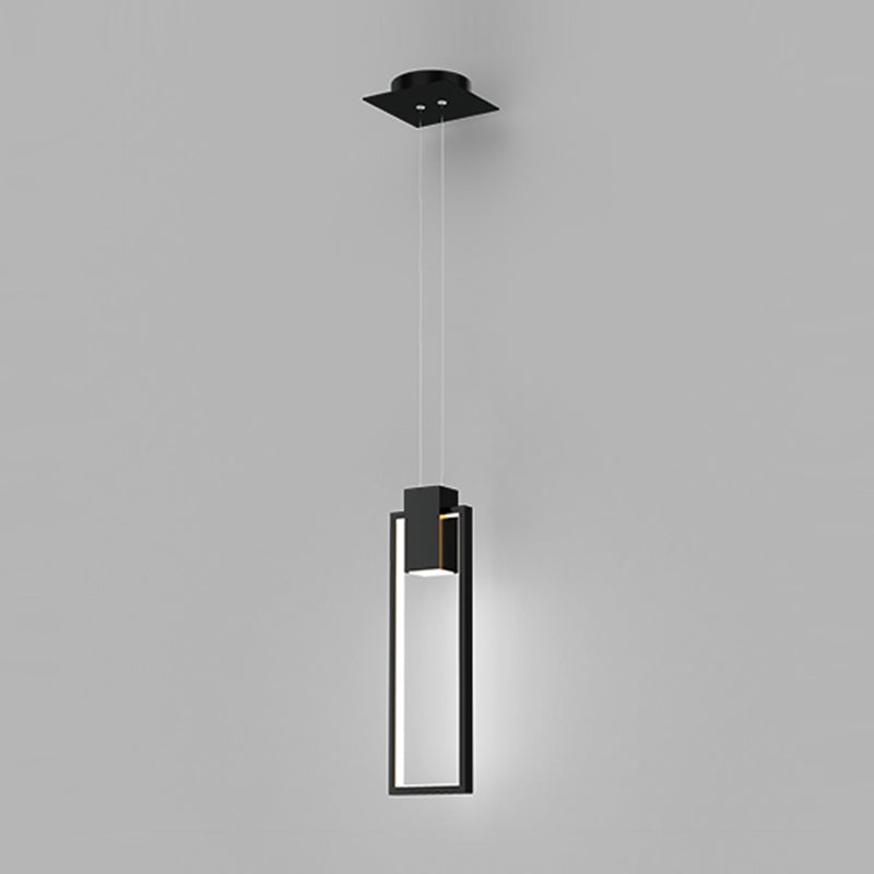 Zeitgenössischer Stil Rechteck Form Pendelleuchten Metallhängelampen