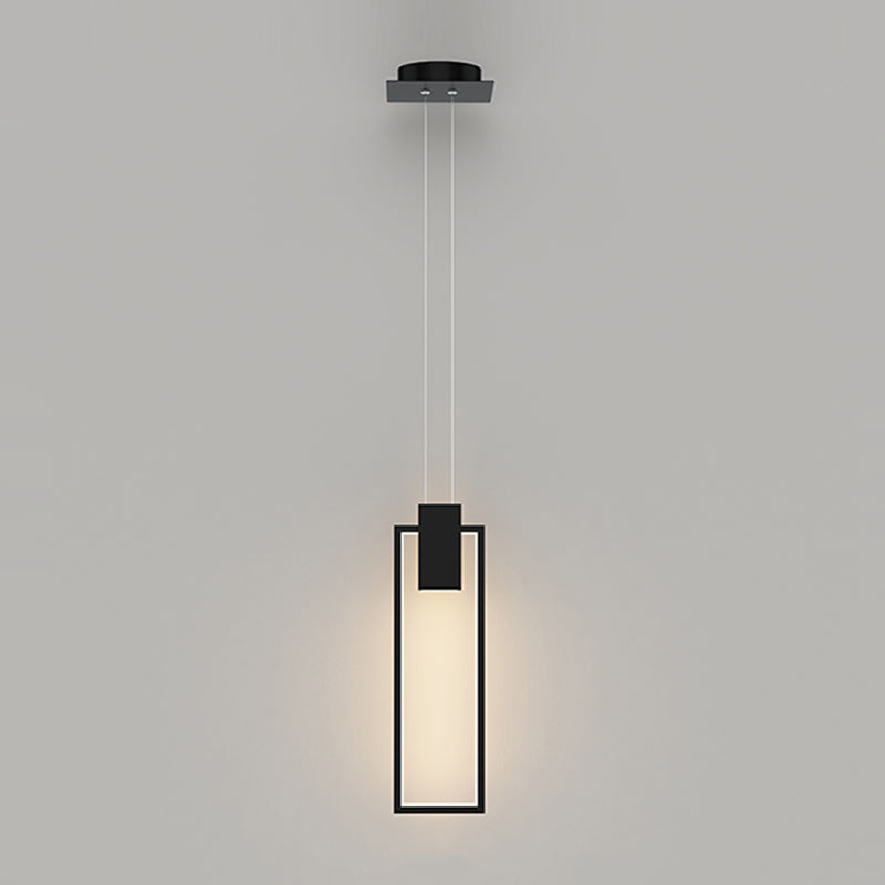 Zeitgenössischer Stil Rechteck Form Pendelleuchten Metallhängelampen