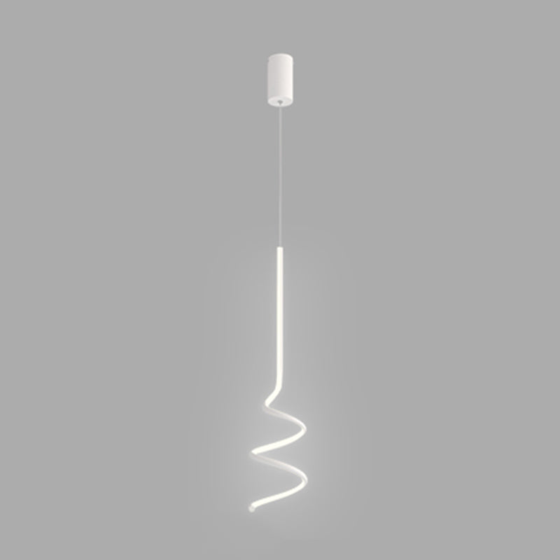 Zeitgenössischer Stil linearer Form Pendelleuchte Leuchte Metall 1 Lichthängerlampe