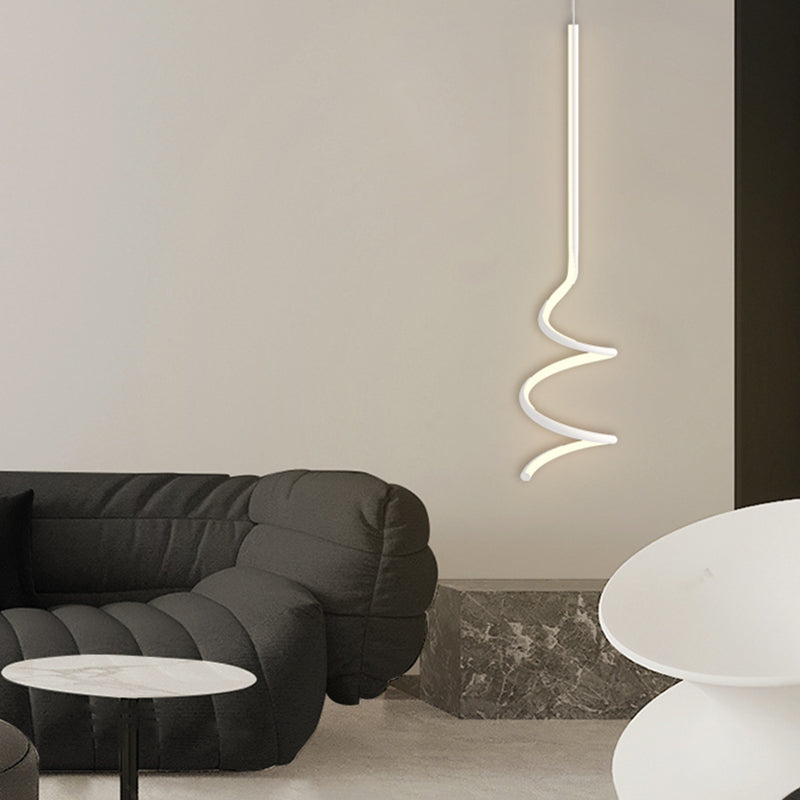 Zeitgenössischer Stil linearer Form Pendelleuchte Leuchte Metall 1 Lichthängerlampe