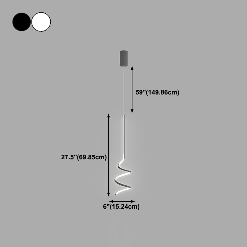 Zeitgenössischer Stil linearer Form Pendelleuchte Leuchte Metall 1 Lichthängerlampe