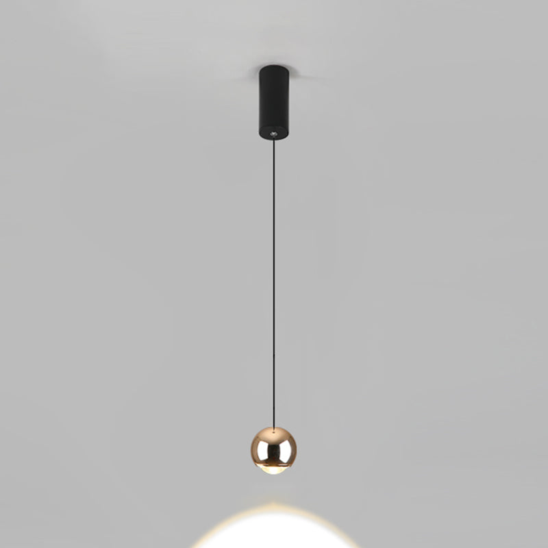 Postmoderne Aluminium -Anhänger Light Globe Form Hanging Anhänger für Wohnzimmer