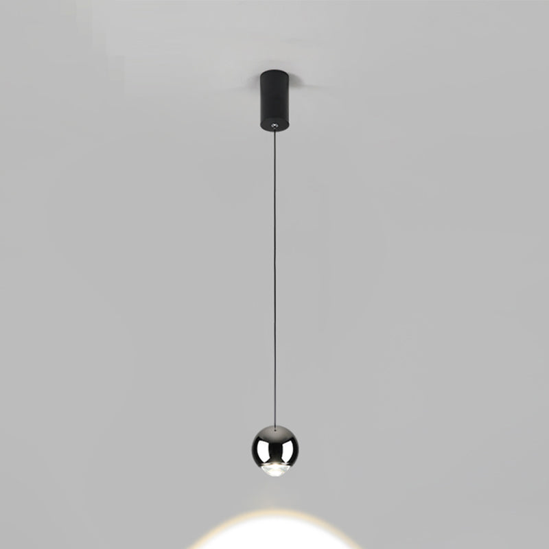 Postmoderne Aluminium -Anhänger Light Globe Form Hanging Anhänger für Wohnzimmer