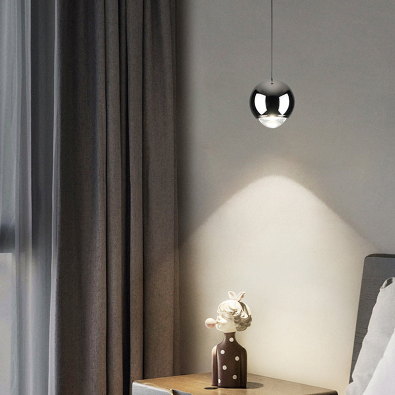 Postmoderne Aluminium -Anhänger Light Globe Form Hanging Anhänger für Wohnzimmer