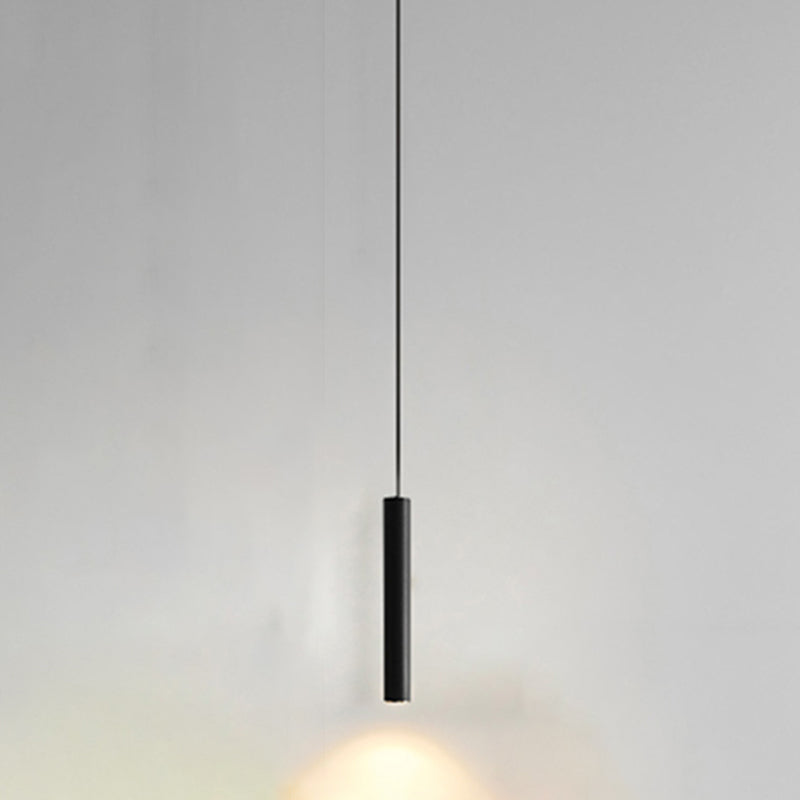 Moderner Metallheizen hell gerade LED Hanging Anhänger für Wohnzimmer