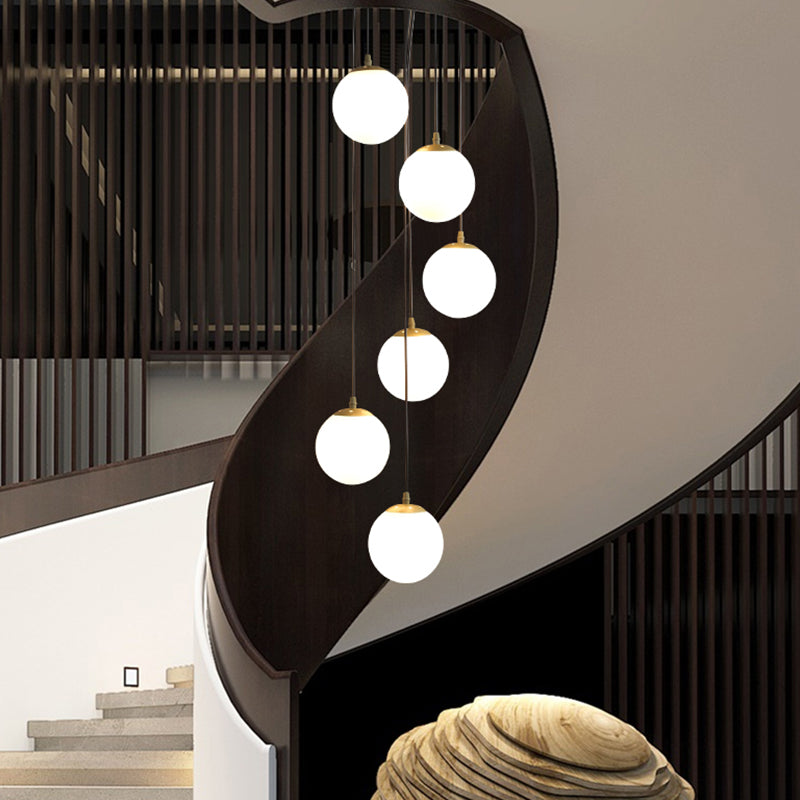 Kugelförmige Formglasanhänger Lichter Moderne Stil einzelne hängende Lampen