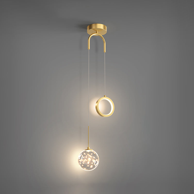 Kugelförmige Formmetallhängelampen modern