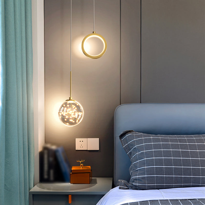 Kugelförmige Formmetallhängelampen modern