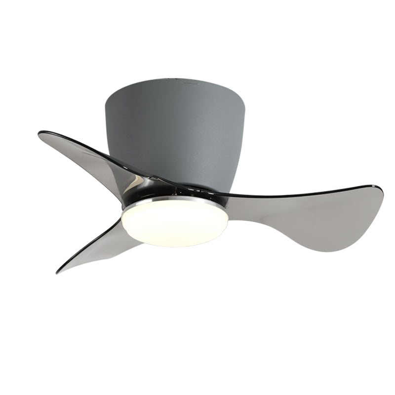 Geometry Ceiling Fan Light Kids Style Metal 1 Light LED Flush Light for Bedroom
