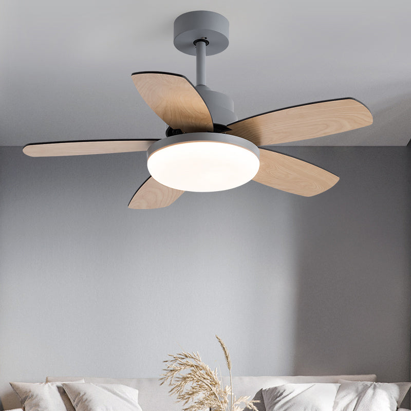 Ventola del soffitto rotondo leggero in stile children 1 1 lampadina a LED LED per camera da letto