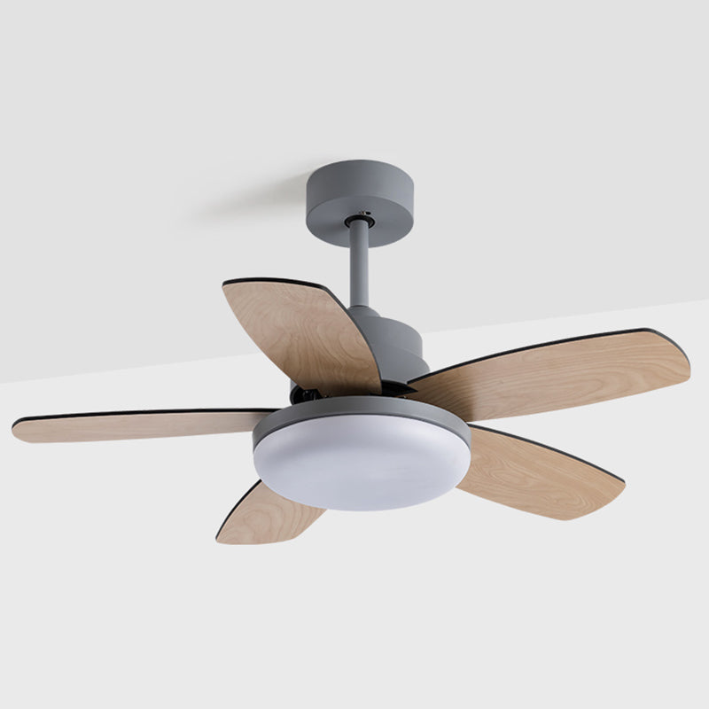 Ventola del soffitto rotondo leggero in stile children 1 1 lampadina a LED LED per camera da letto