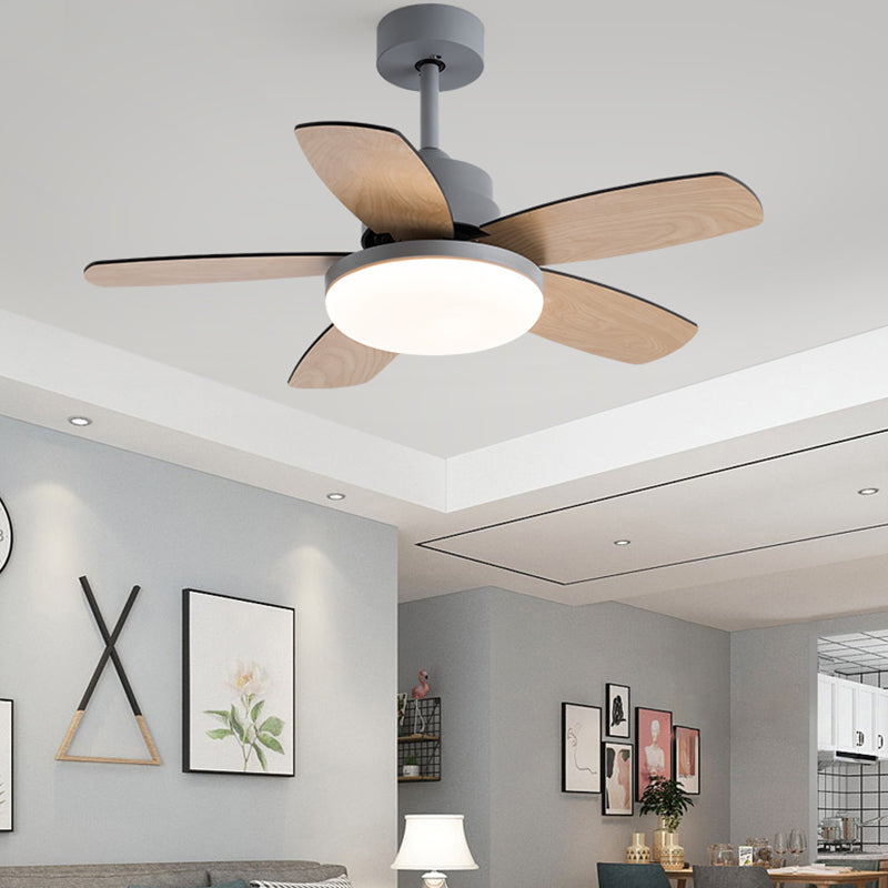 Ventola del soffitto rotondo leggero in stile children 1 1 lampadina a LED LED per camera da letto