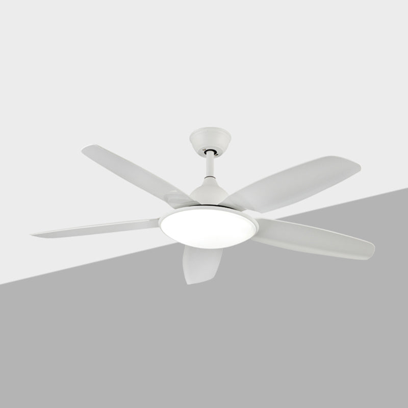 Kids Style Round Ceiling Fan Light Metal 1 Light LED Flush Light for Bedroom