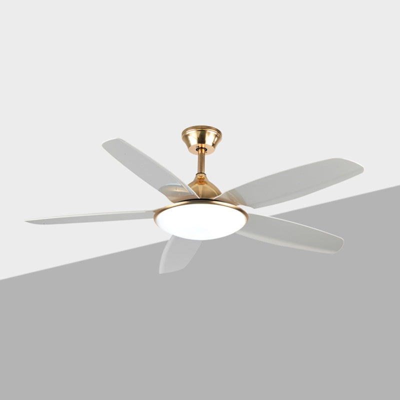 Kids Style Round Ceiling Fan Light Metal 1 Light LED Flush Light for Bedroom