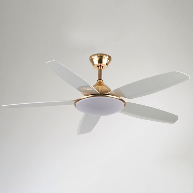 Kids Style Round Ceiling Fan Light Metal 1 Light LED Flush Light for Bedroom