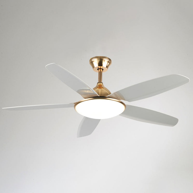 Kids Style Round Ceiling Fan Light Metal 1 Light LED Flush Light for Bedroom