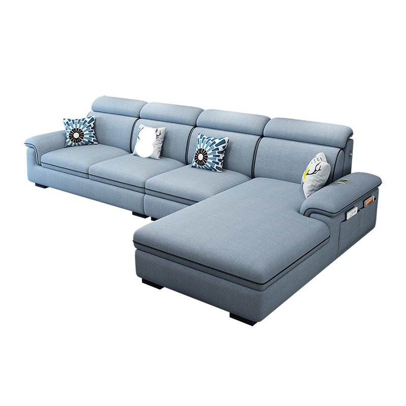 125.98"D x 70.87"W x 35.43"H Pillow Top Arm Sectionals, Modern High Back Sofa with Storage