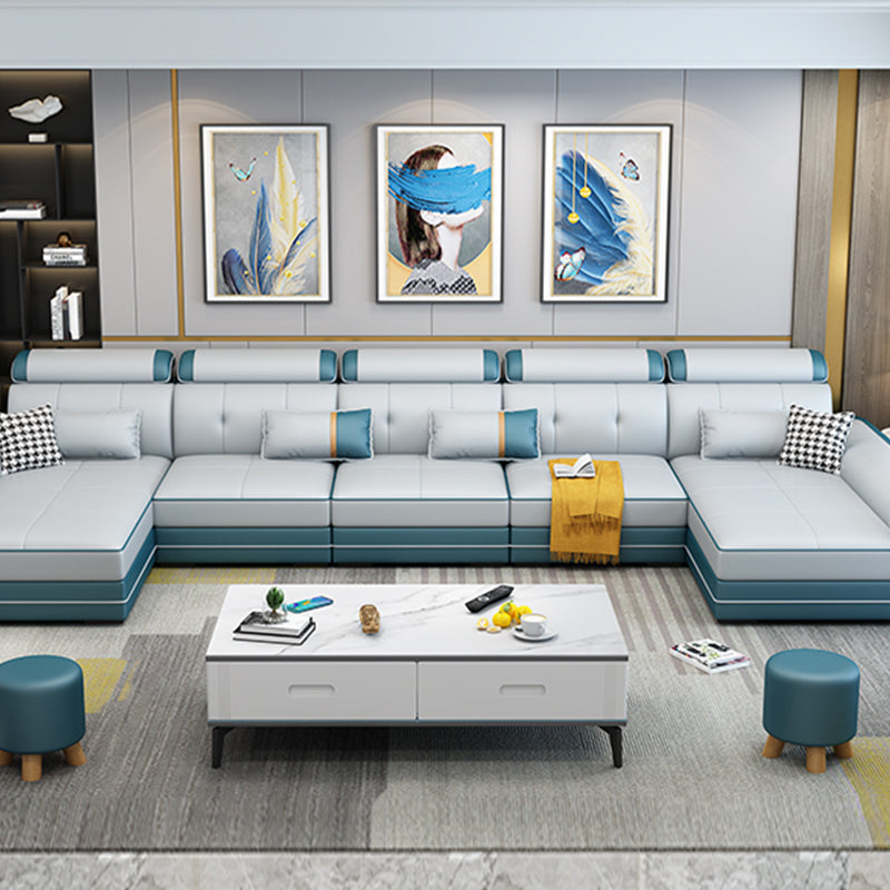 Pillow Top Arm 158.26" D x 70.86" W x 31.49" H Sectionals with Adjustable Bolster Pillows