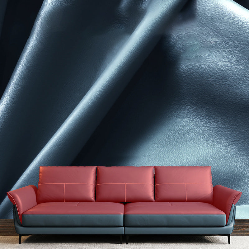 Azure Cushion Back Modern Living Room L-Shape Stationary Sofa & Chaise