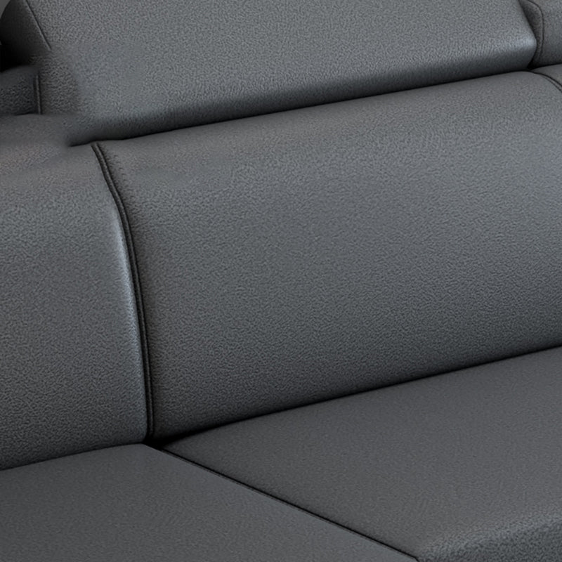 Contemporary High Back Sectionals 39.37" 4-Seater Fabric Square Arm Sofa