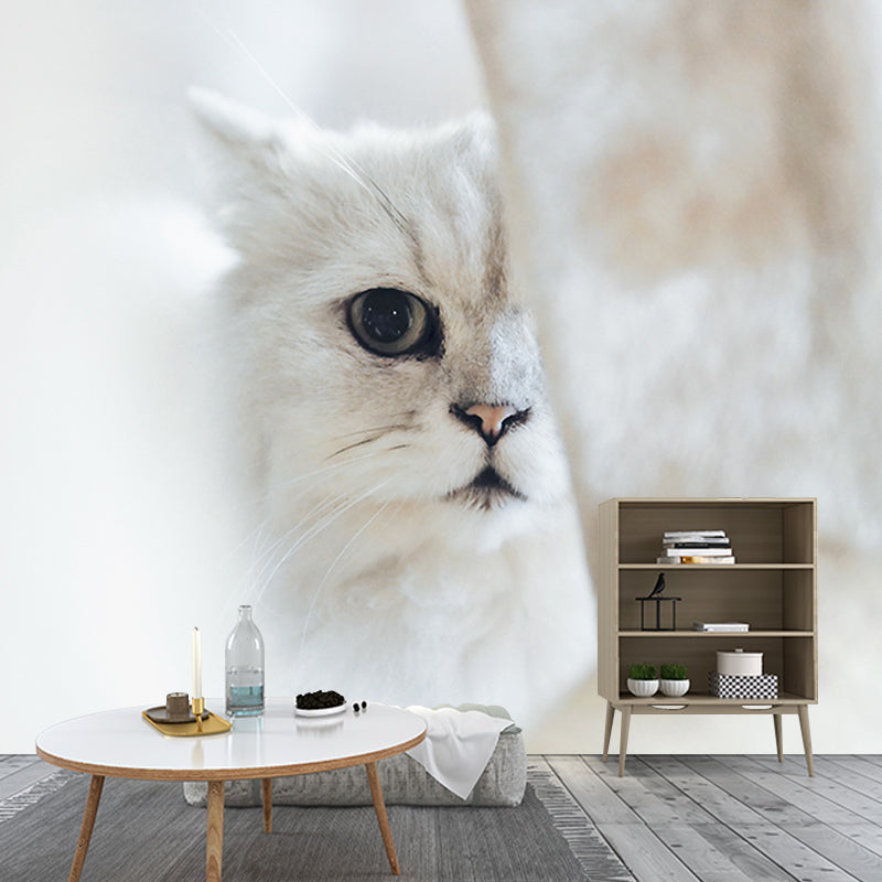 Cute Cats Mildew Resistant Mural Wallpaper Indoor Wall Mural