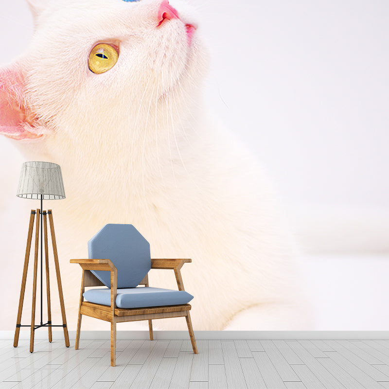 Cute Cats Mildew Resistant Mural Wallpaper Indoor Wall Mural