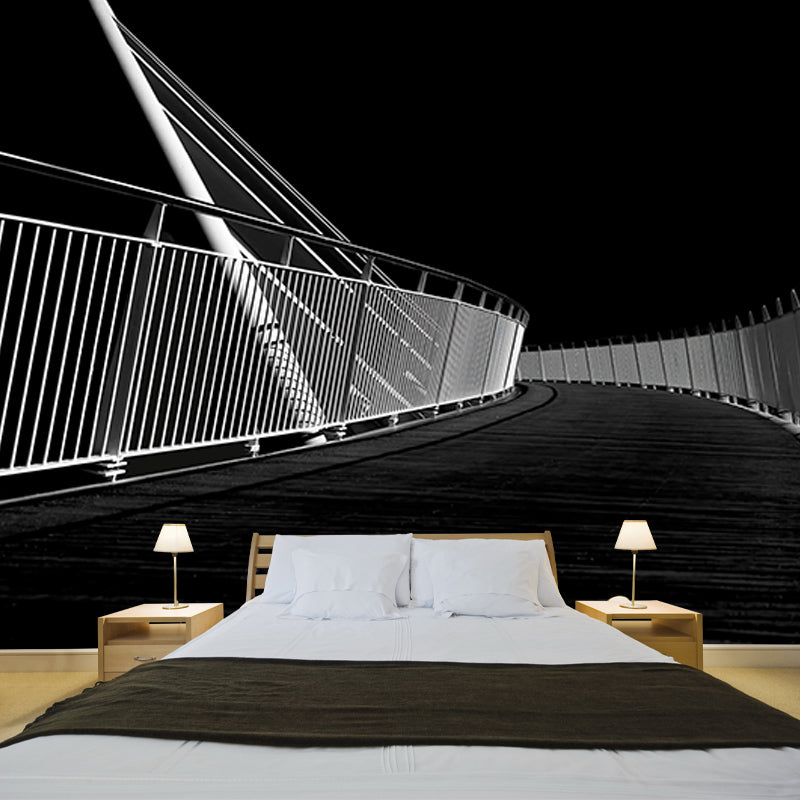 Highway Photography Mural Wallpaper Environment Friendly Living Room Wall Mural