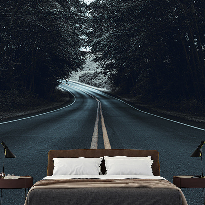 Environmental Wall Mural Wallpaper Highway Living Room Wall Mural