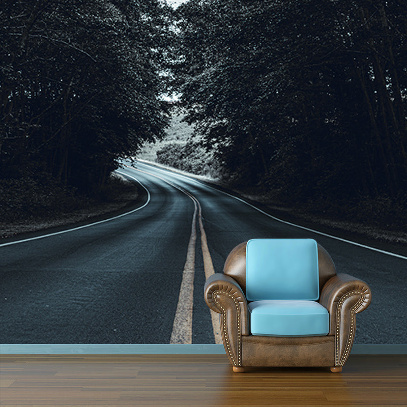 Environmental Wall Mural Wallpaper Highway Living Room Wall Mural