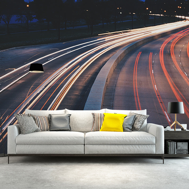 Modern Style Mural Wallpaper Highway Photography Indoor Wall Mural