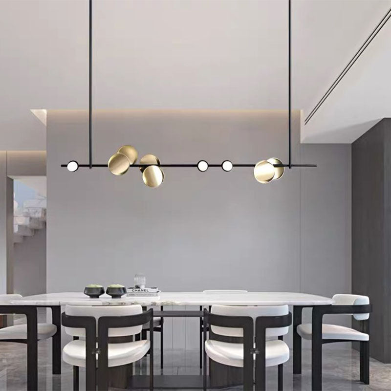 Postmodern Style LED Island Lamp Metal Dining Room Suspension Light Fixture