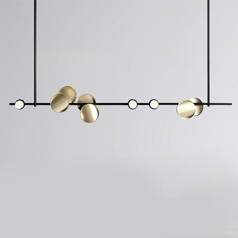 Postmodern Style LED Island Lamp Metal Dining Room Suspension Light Fixture