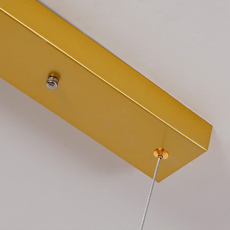 Starry Island Leuchten moderne stilvolle 8-Licht-Goldheizenlicht mit Glasschatten