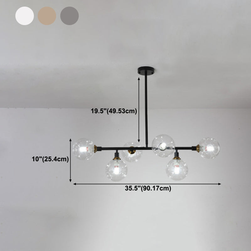 Modern Glass Pendant Lighting Nordic Island Light for Dining Room