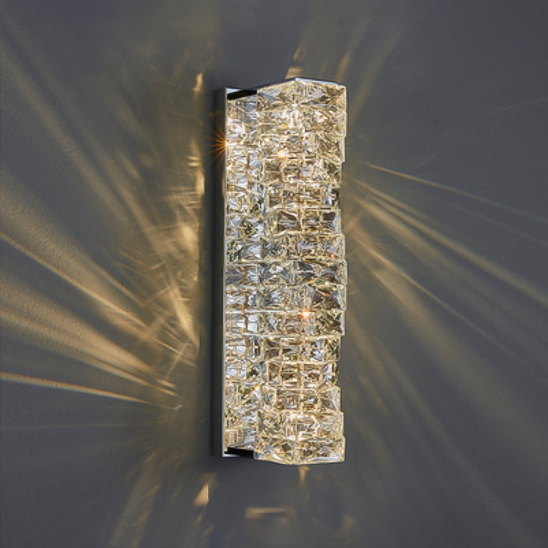 Crystal Unique Wall Sconce Modern 1 Light Wall Mount Light Fixture