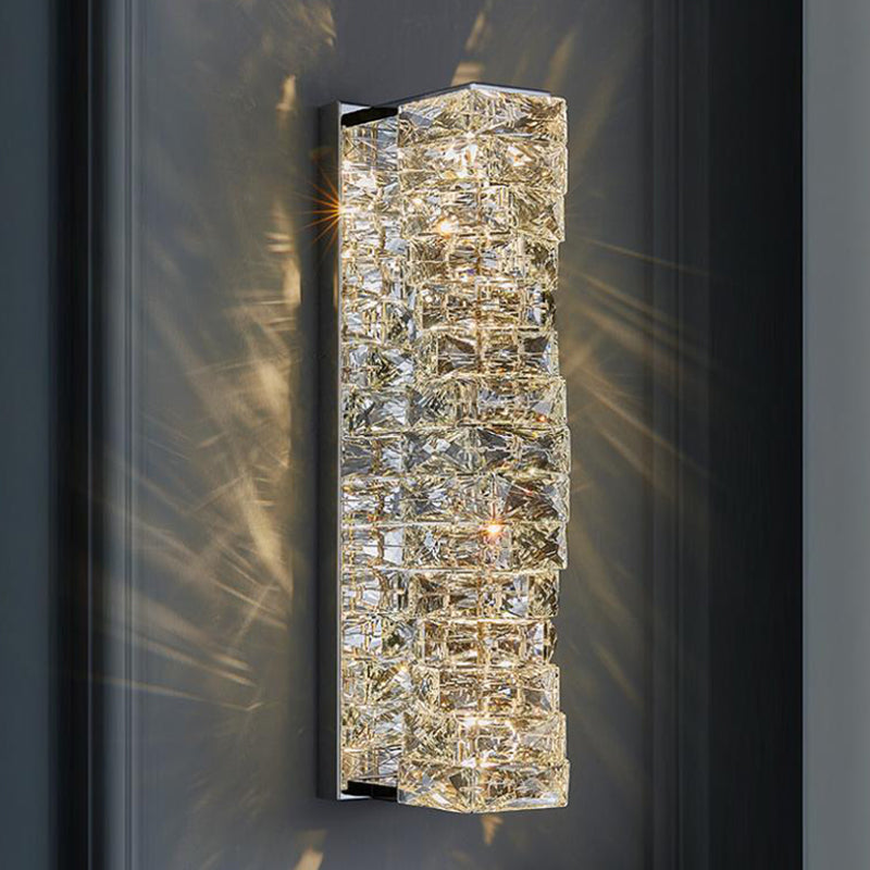 Crystal Unique Wall Sconce Modern 1 Light Wall Mount Light Fixture