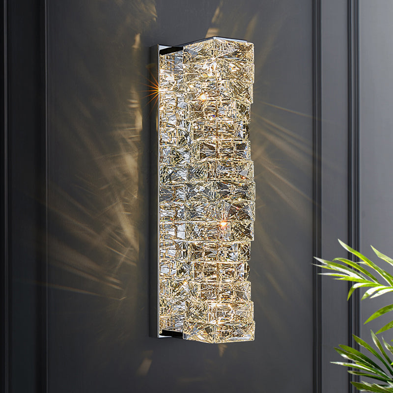 Crystal Unique Wall Sconce Modern 1 Light Wall Mount Light Fixture