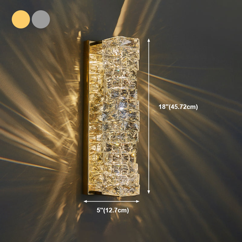 Crystal Unique Wall Sconce Modern 1 Light Wall Mount Light Fixture