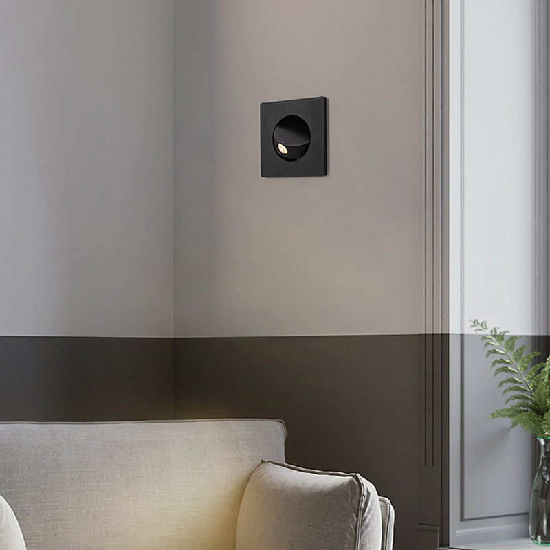 Geometric Shade Metal Wall Sconce Modern Style 1 Light Wall Mount Lighting