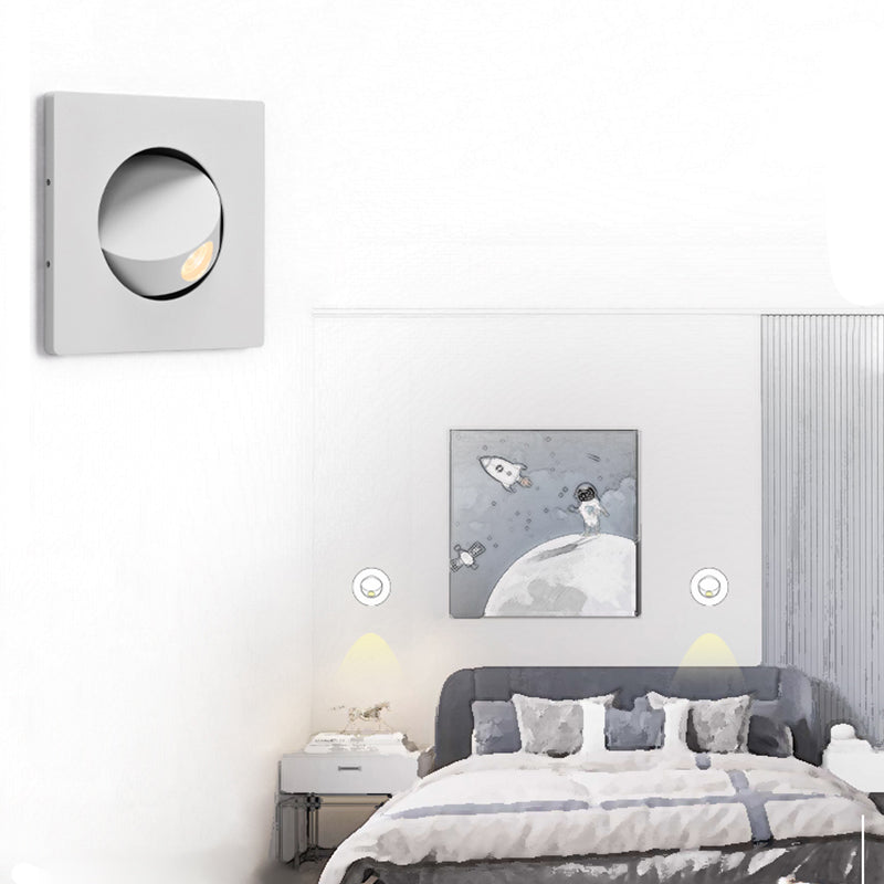 Geometric Shade Metal Wall Sconce Modern Style 1 Light Wall Mount Lighting