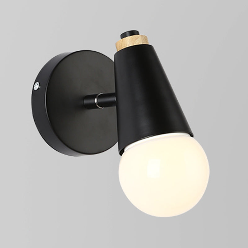 1 Light Wall Sconce Simple Macaron Style Wall Mount Lamp for Living Room