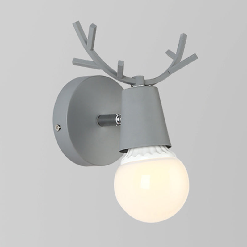 1 Light Wall Sconce Simple Macaron Style Wall Mount Lamp for Living Room