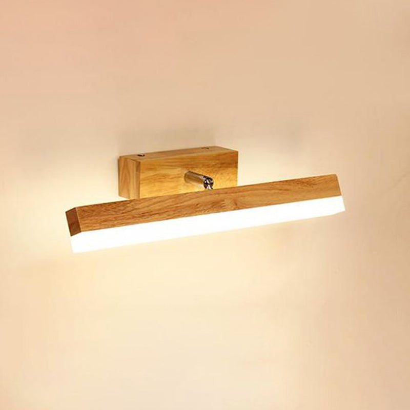 Vanité en bois nordique Light Single Light Mirror LED LED pour la salle de bain