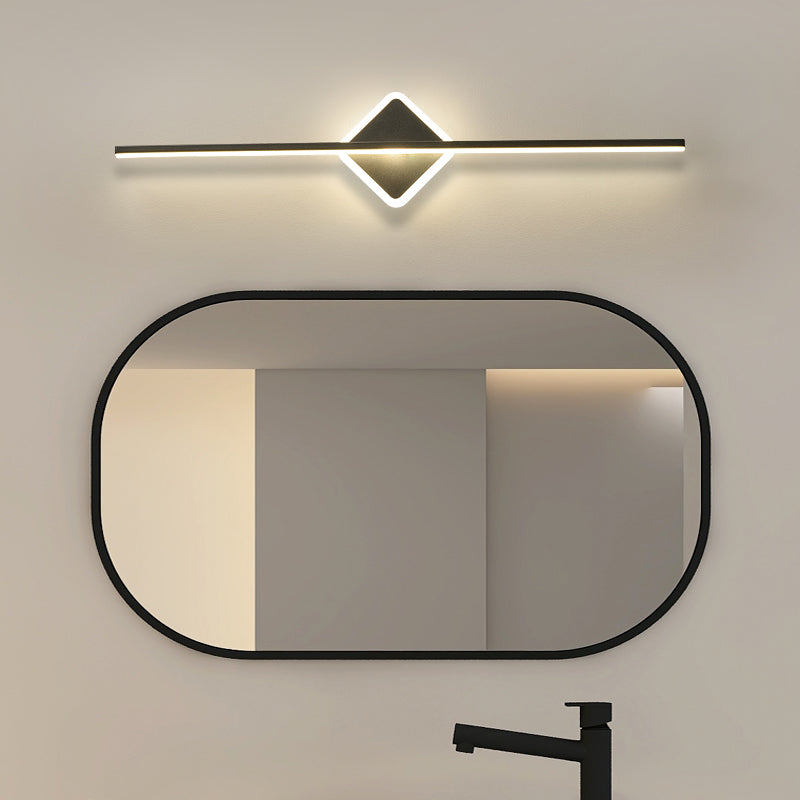 Light Luxury Metal Vanity Light Geometry LED Vanity Lamp with Acrylic Shade for Bedroom