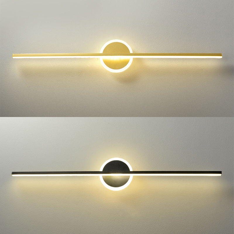 Light Luxury Metal Vanity Light Geometry LED Vanity Lamp with Acrylic Shade for Bedroom