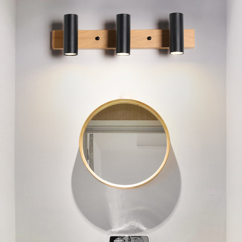 Lampade per vanità di vanità in ferro di ferro in stile nordico con tonalità in metallo per camera da letto