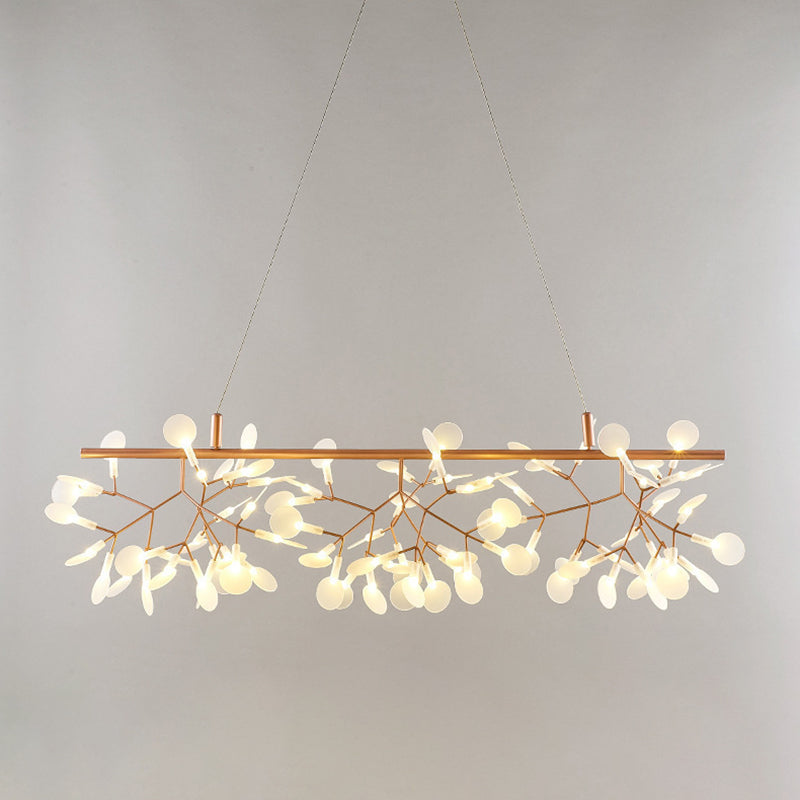 Lustres géométriques modernes éclairage d'éclairage de lustre en métal