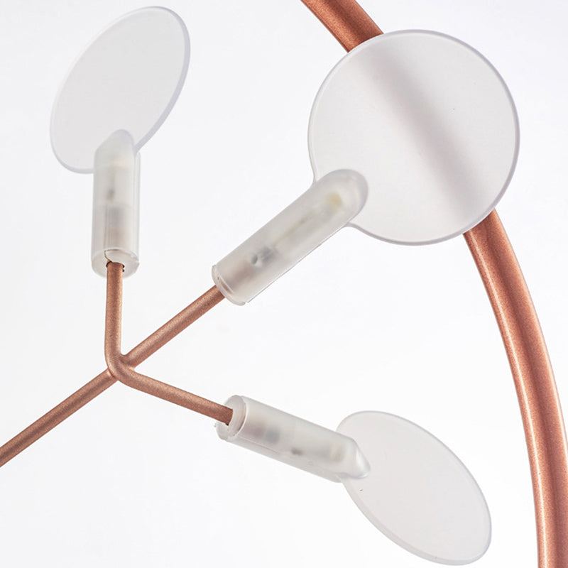 Luces de lámpara de araña geométrica moderna accesorios de iluminación de araña de metal