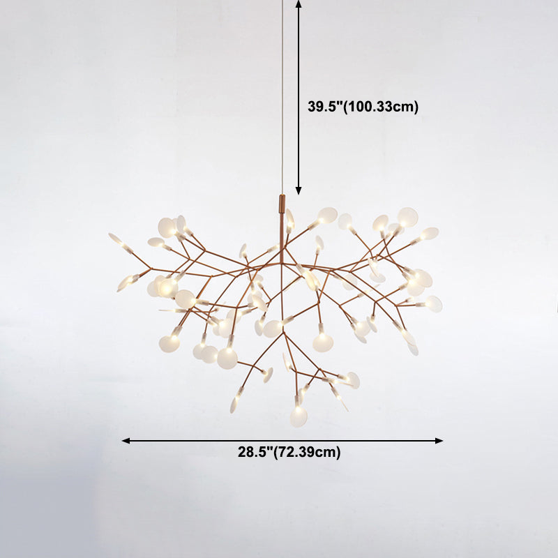 Luces de lámpara de araña geométrica moderna accesorios de iluminación de araña de metal